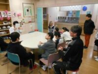 寄宿舎歓迎会の様子