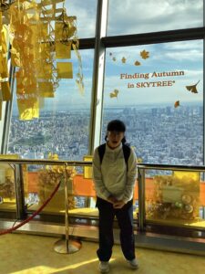 スカイツリー展望デッキにて