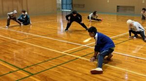 ウォーミングアップの様子